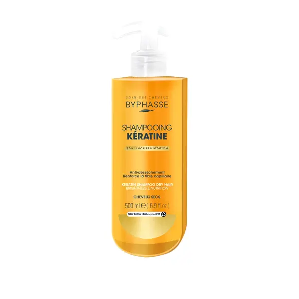 Sampon pentru par uscat cu keratina Sublim Protect, 500ml, Byphasse