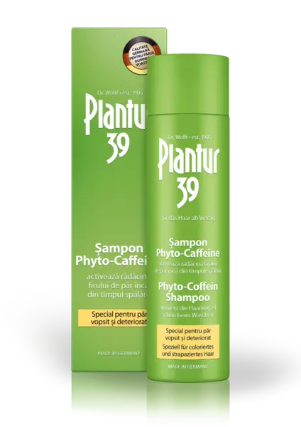 Sampon pentru par vopsit si deteriorat Plantur 39 Phyto-Caffeine, 250ml, Plantur
