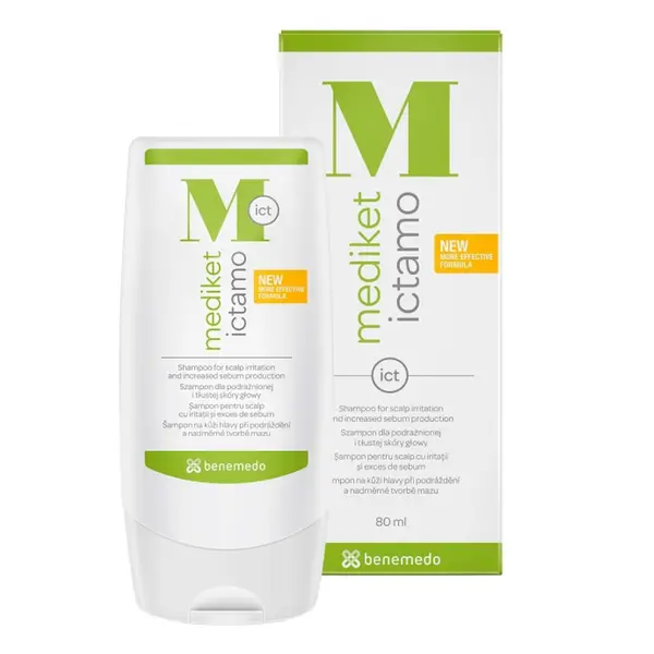 Sampon pentru scalp iritat Mediket Ictamo, 80ml, Benemedo