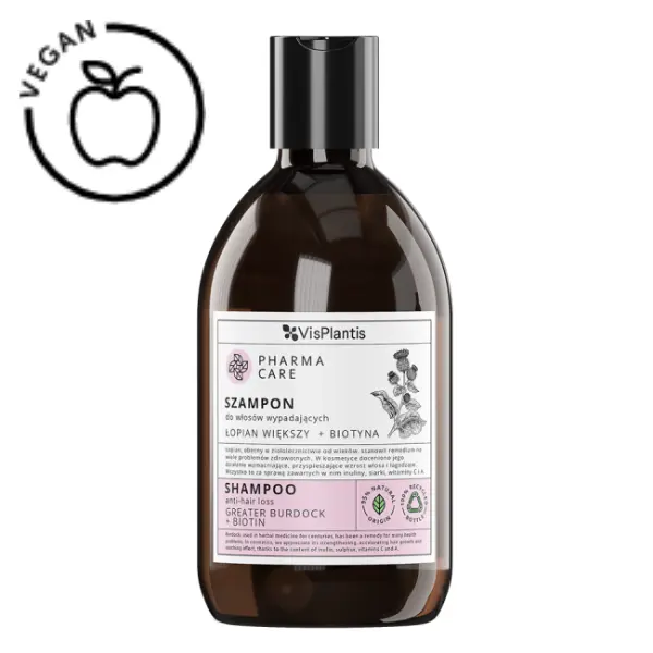 Sampon Pharma Care impotriva caderii parului cu Brusture si Biotina, Green Pharmacy | 500 ml