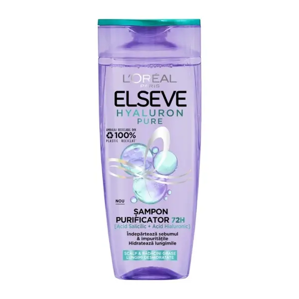 Sampon Purificator Elseve, Hyaluron Pure, 250 ml