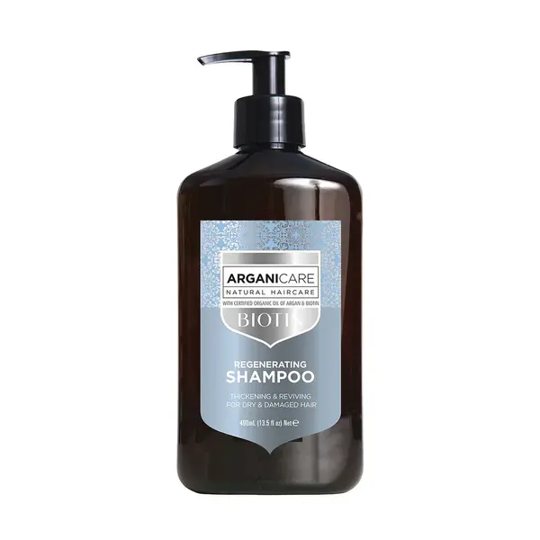 Sampon regenerant cu biotina pentru par uscat sau deteriorat, 400ml, Arganicare
