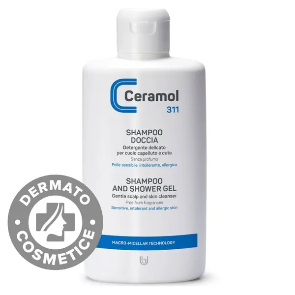 Sampon si gel de dus pentru piele si scalp sensibil 311, 200ml, Ceramol