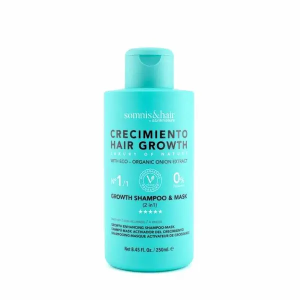 Sampon si Masca 2 in 1 pentru accelararea cresterii parului Growth Somnis, 250 ml