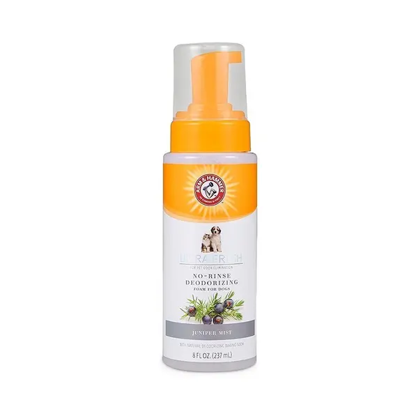 Sampon Uscat 2-in-1, Arm & Hammer, Spuma fara Clatire cu Bicarbonat de Sodiu, Aroma Ienupar, 237ml