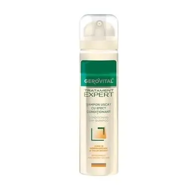 Sampon uscat cu efect conditionant Gerovital Tratament Expert 200 ml