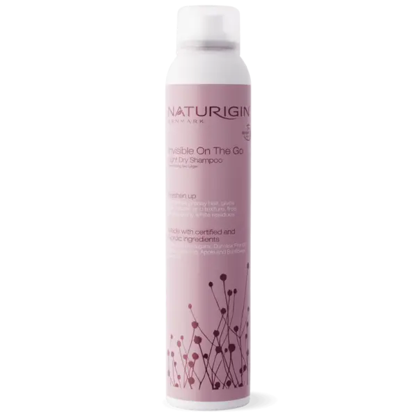 Sampon uscat pentru vitalizare si volum cu sustinere usoara Invisible On The Go, 200ml, Naturigin