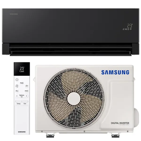 Samsung Aparat de aer conditionat Samsung Windfree Premiere+ WI-FI, 12000 BTU, Clasa A+++/A+++, filtru 4 in 1, PM2.5, Radar Sensor, AI Motion Wind, AI Auto Comfort, Negru