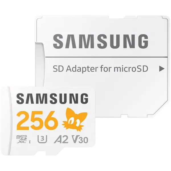 Samsung Card de memorie Samsung PRO Plus, 256GB, microSDXC, CL10, U3, V30, A2, Adaptor SD inclus