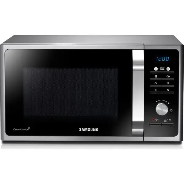 Samsung Cuptor cu microunde Samsung, 23 l, 800 W, Auto cook, Afisaj digital, Interior ceramic, Timer, Child Lock, Argintiu