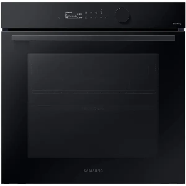 Samsung Cuptor incorporabil Bespoke Samsung NV7B5645TAK/U2, Electric, 76 l, Dual Cook, Natural Steam, Display touch, Clasa A+, Negru