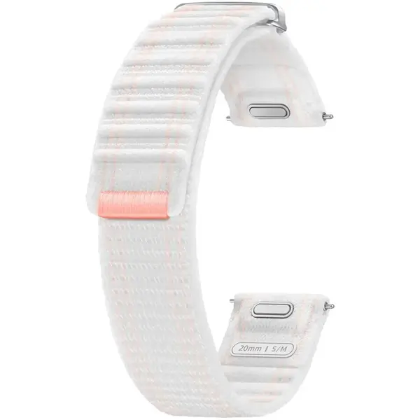 Samsung Curea Samsung Fabric Band One Click, 20MM S-M , Alb-Roz