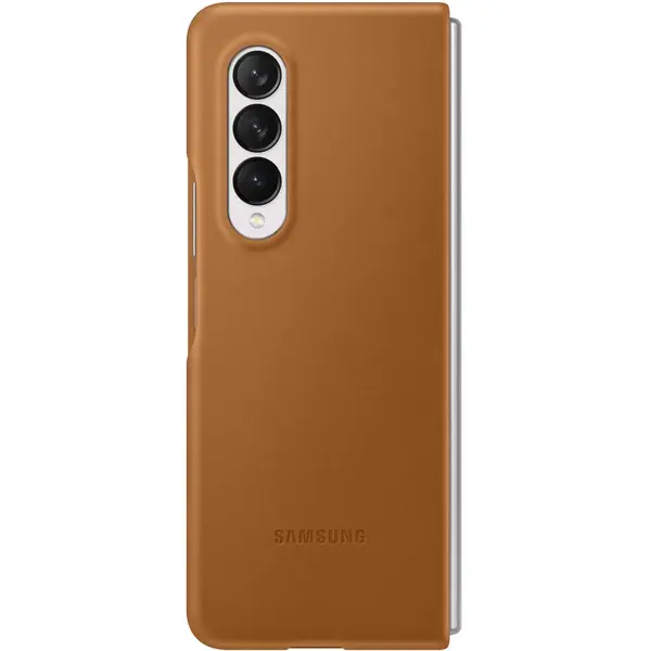 Samsung Husa de protectie Samsung Leather Cover pentru Galaxy Z Fold3, BROWN