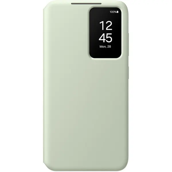 Samsung Husa pentru telefon mobil Samsung Galaxy S24 (S921), Flip Smart View Wallet Case, Verde deschis