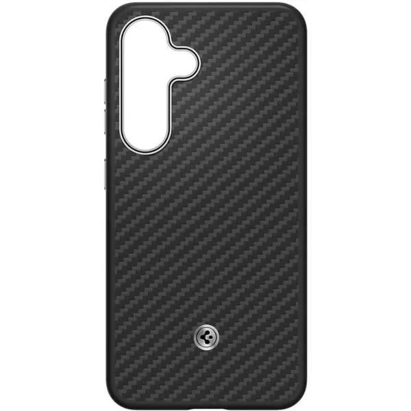 Samsung Husa Protectie Spate pentru telefon mobil Samsung Galaxy S25 (S931) GP-FPS931PGABW, Magnet Aramid Case, Negru argintiu