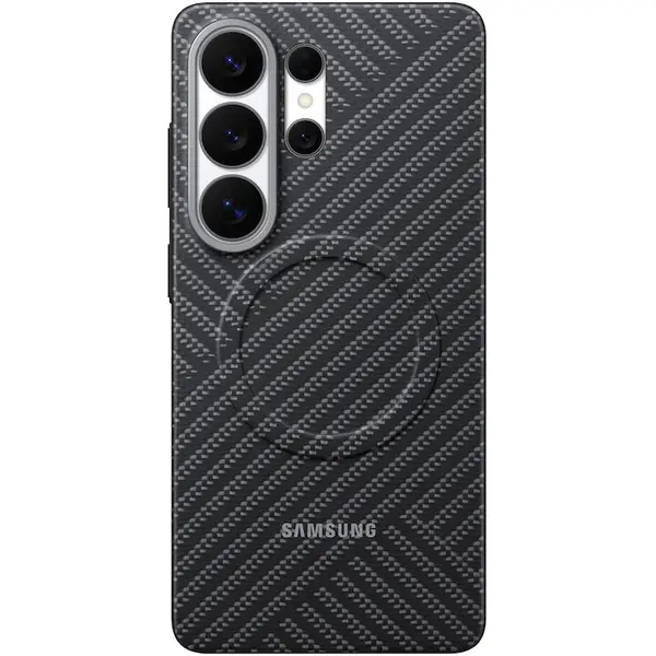 Samsung Husa telefon, Carcasa protectie spate Samsung Carbon Magnet Case (S948), pentru Galaxy S26 Ultra, Gri