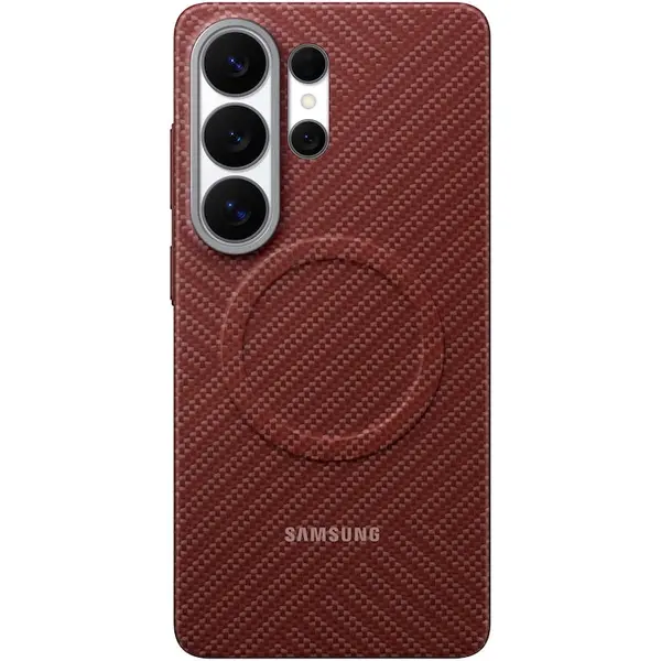 Samsung Husa telefon, Carcasa protectie spate Samsung Carbon Magnet Case (S948), pentru Galaxy S26 Ultra, Rosu Coral