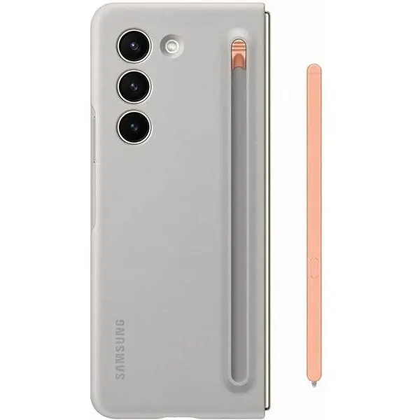 Samsung Husa telefon SAMSUNG S-Pen Case pentru Galaxy Z Fold5, EF-OF94PCUEGWW, Sand