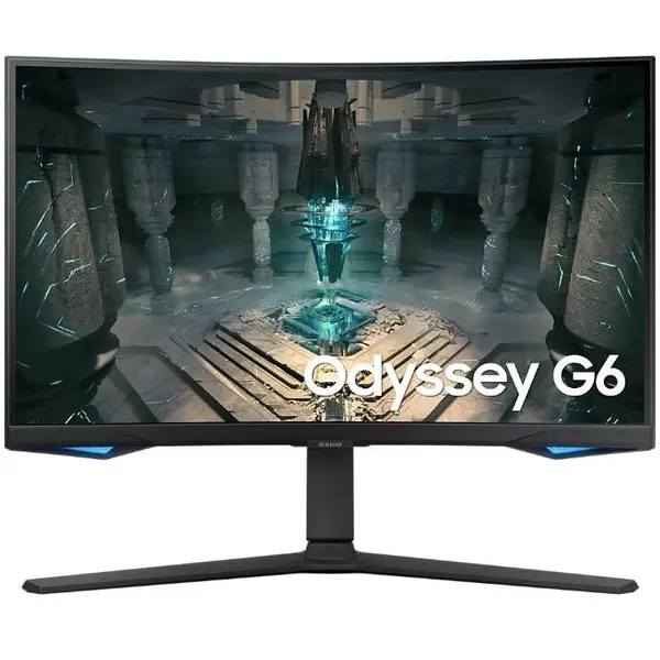Samsung Monitor Gaming curbat LED SAMSUNG Odyssey G6 LS27BG650EUXEN, 27, QHD, 240Hz, AMD FreeSync Premium Pro, HDR600, Negru