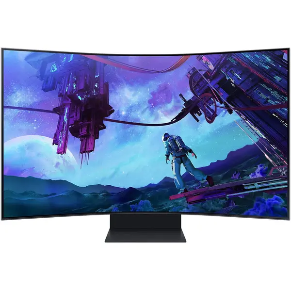 Samsung Monitor Gaming Curbat Samsung Odyssey Ark 2nd Gen S55CG970NU, 55, 165 HZ, 4k, 1 ms,, Negru