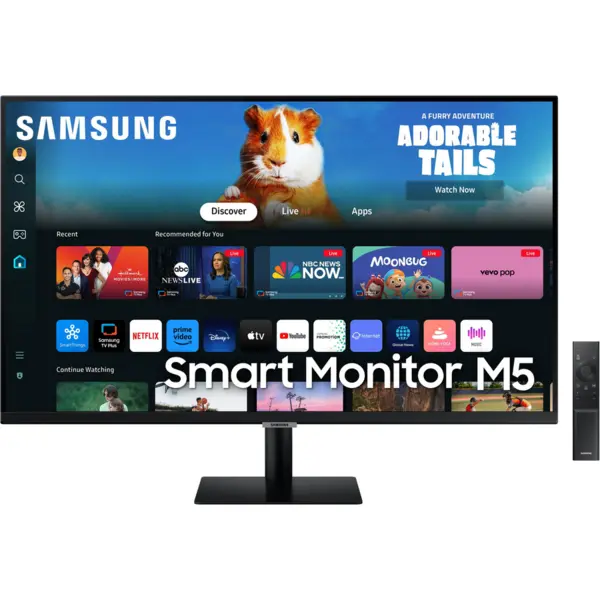 Samsung Monitor VA LED Samsung 27 LS27DM500EUXDU, Full HD (1920 x 1080), Boxe, Bluetooth, HDMI, 4 ms, Negru