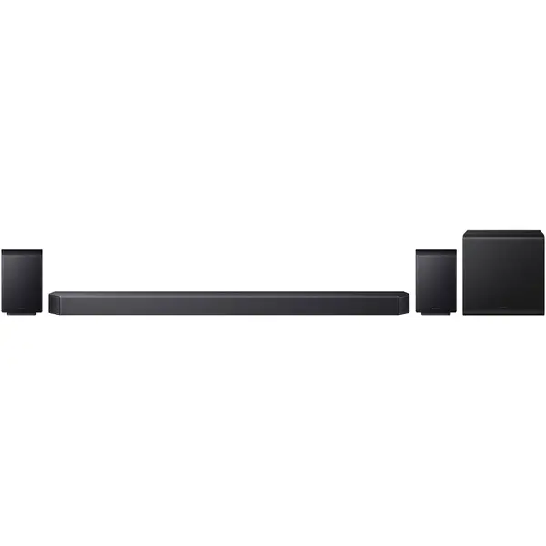 Samsung Soundbar Samsung HW-Q930F, 9.1.4, Bluetooth, Wi-Fi, Subwoofer & Kit wireless, Wireless Dolby Atmos, HDMI eARC, Negru Titan