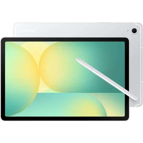 Samsung Tableta Samsung Galaxy Tab S10 FE 5G, Procesor Exynos 1580 Octa-Core, Ecran TFT 90Hz 10.9, 12GB RAM, 256GB Flash, GPS, Wi-Fi, Bluetooth, Android, S Pen, Argintiu
