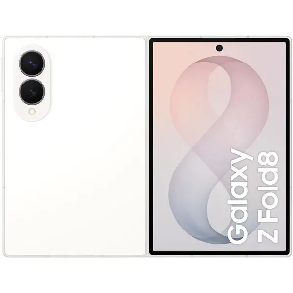 Samsung Telefon mobil pliabil Samsung Galaxy Z Fold8, 12GB RAM, 512GB, 5G, Dual SIM, Cream