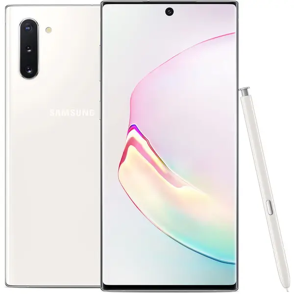 Samsung Telefon mobil Samsung Galaxy Note 10, Dual SIM, 256GB, 8GB RAM, 4G, Alb