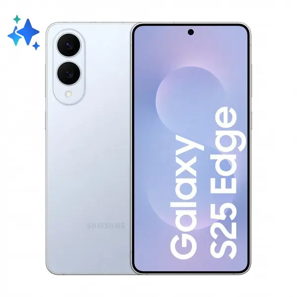 Samsung Telefon mobil Samsung Galaxy S25 Edge, 6.7 inch, 12GB RAM, 512GB, 5G, Titanium Icyblue