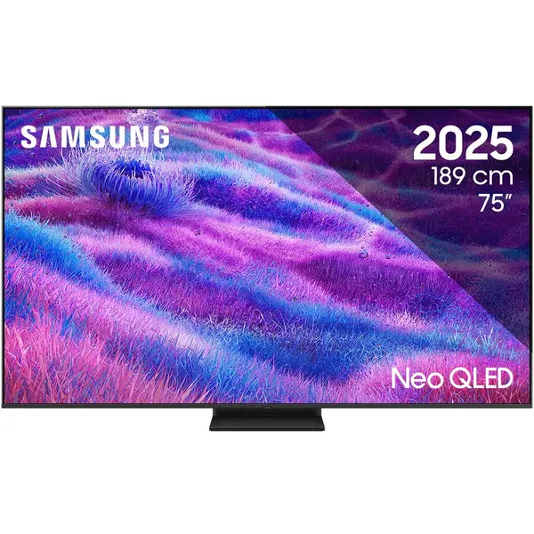 Samsung Televizor Samsung MiniLED Neo QLED 75QN80F, 189 cm, Smart, 4K Ultra HD, 100 Hz, Clasa F (Model 2025), Argintiu