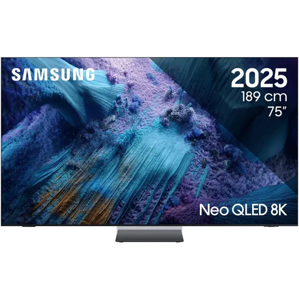 Samsung Televizor Samsung MiniLED Neo QLED 75QN990F, 189 cm, Smart, 8K, 100 Hz, Clasa G (Model 2025), Negru