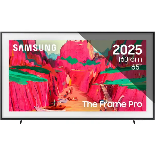 Samsung Televizor Samsung Neo QLED The Frame Pro 65LS03FW, 163 cm, Smart, 4K Ultra HD, Clasa G (Model 2025), Negru