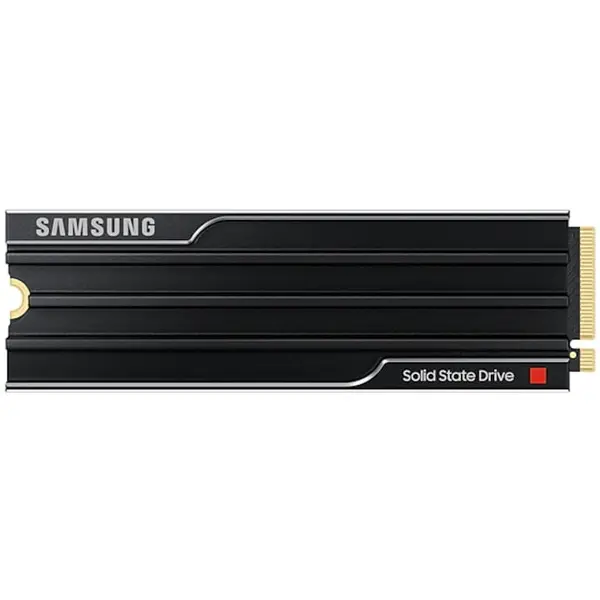 Samsung Unitate SSD SAMSUNG 9100 PRO, Capacitate 2 TB, Heatsink, NVMe M.2, PCIe 5.0, 14.800 MB/s citire, 13.400 MB/s scriere, SSD intern pentru jocuri si editate video