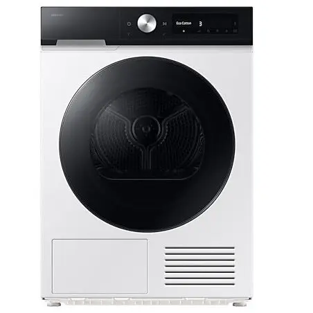 Samsung Uscator de rufe cu pompa de caldura Samsung DV90DB7845GEU4, 9 kg, Clasa A, SmartThings, AI Control, Hygiene Care, AI Dry,WiFi , Alb
