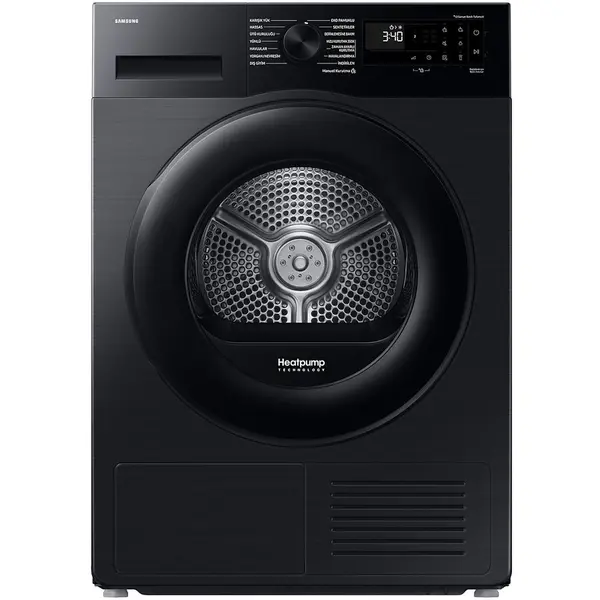 Samsung Uscator de rufe Samsung DV90DG52A0ABLE, Pompa de caldura 9 kg, Clasa C, Smart Things, Quick Dry, Optimal Dry. WiFi, Negru