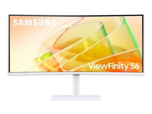 Samsung ViewFinity S6 34 Curved 1000R - UWQHD, VA, 100Hz, HDR10, TB4 90W, LAN, HAS, White