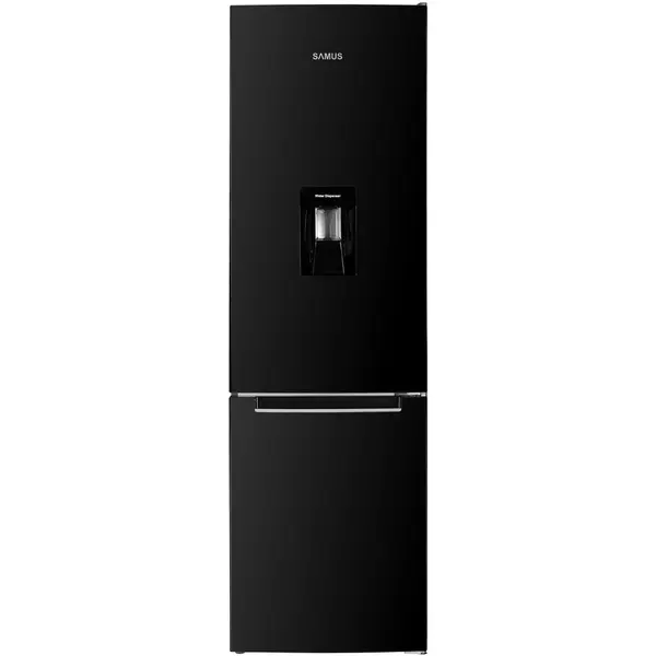 Samus Combina frigorifica Samus SCB344ED, 260 litri, clas energetic E, Negru