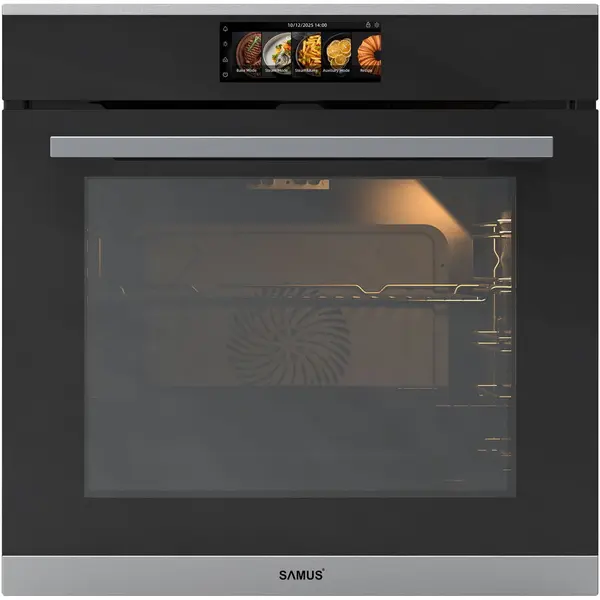 Samus Cuptor incorporabil Samus SC634GDT15H, 74L, Negru-Inox