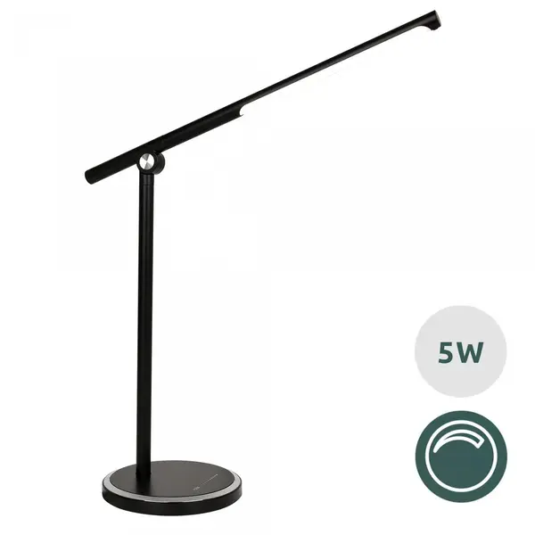 Samus Lampa LED de masa Samus SLV430-400LM-5W-4000K+DIMMER+CCT, negru