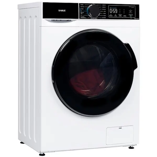 Samus Masina de spalat rufe Samus WSADI-12147, Capacitate 12 kg, 15 programe, Motor Inverter, 1400 rotatii/min, Clasa energetica A -10%, Alb
