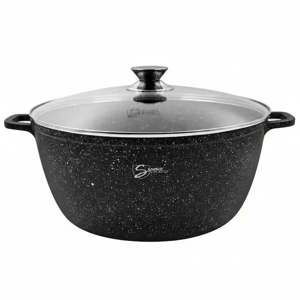 Samus Oala cu capac Samus Toledo Line TOL40-OC, din aluminiu turnat, 40 x 17.5 cm, 18.5L