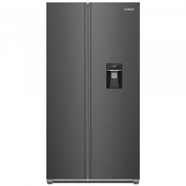 Samus Side by side Samus SSBX-559NFDE, 439 L, Clasa E, H 177 cm, Inox/Negru