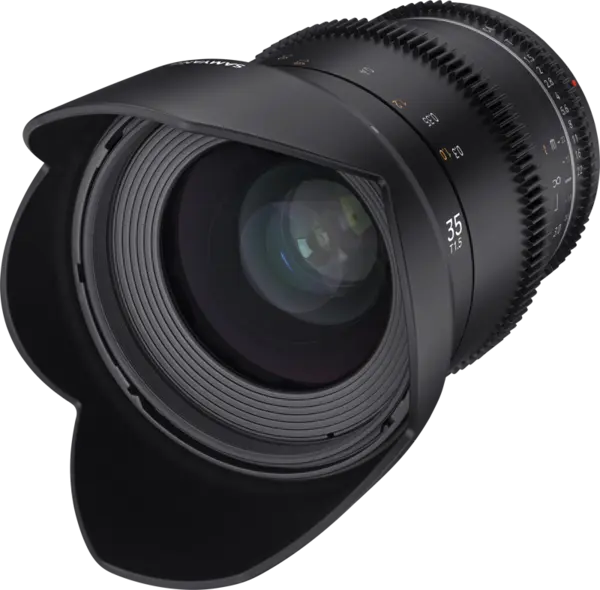 Samyang 35mm T1.5 VDSLR MK2 Fuji X Obiectiv video cinematic, Format APS-C, Diafragma T1.5, Filtru 77mm, Weather Sealing
