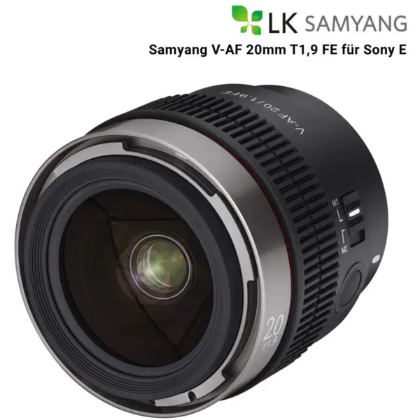 Samyang Samyang V-AF 20mm T1.9 Obiectiv Cinematic AF Montura Sony FE