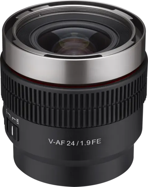 Samyang V-AF 24mm T1.9 Sony FE, Obiectiv video, cinematic, mirrorless, montura Sony