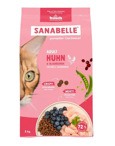 SANABELLE Adult Pui 2 kg pentru pisici adulte
