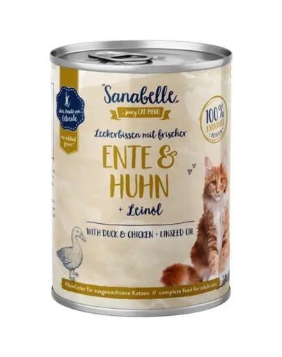 SANABELLE Duck&Chicken 400 g hrana umeda pisica, pate cu pui si rata