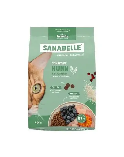 SANABELLE Sensitive hrană pentru pisici cu sistem digestiv sensibil cu pui, 400 g