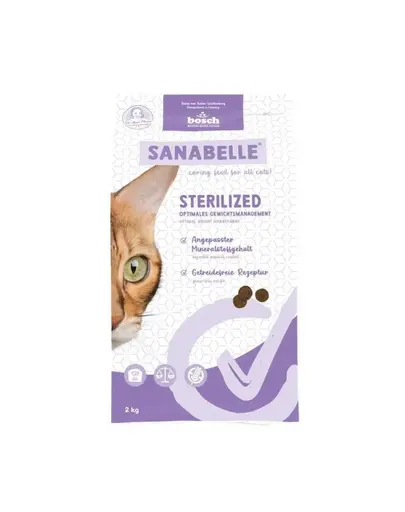SANABELLE Sterilized 2 kg hrană pentru pisici sterilizate